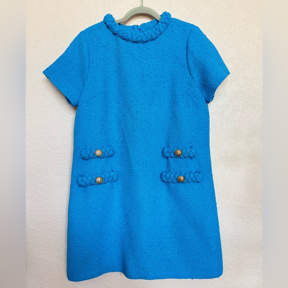 Tuckernuck Capri Blue Tweed Jackie Dress